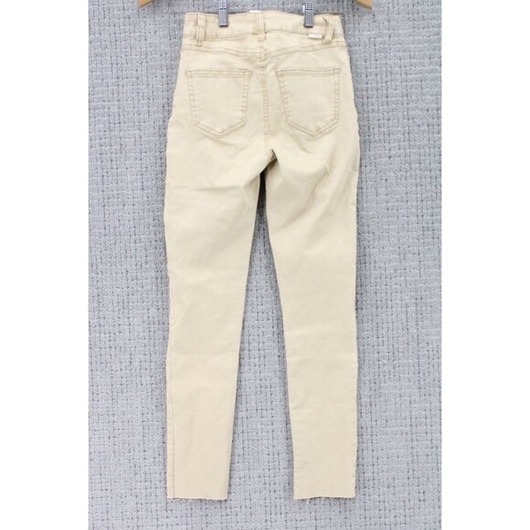 Sky And Sparrow Jeans Womens Size 1 Beige Skinny Fit Stretch Casual Cotton Blend - Picture 5 of 7